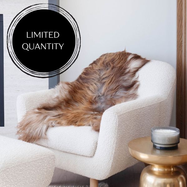 Rare Rusty Grey Icelandic Sheepskin EX-STOCK Canada 