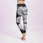 Print patchwork yoga leggings - EX-STOCK Canada