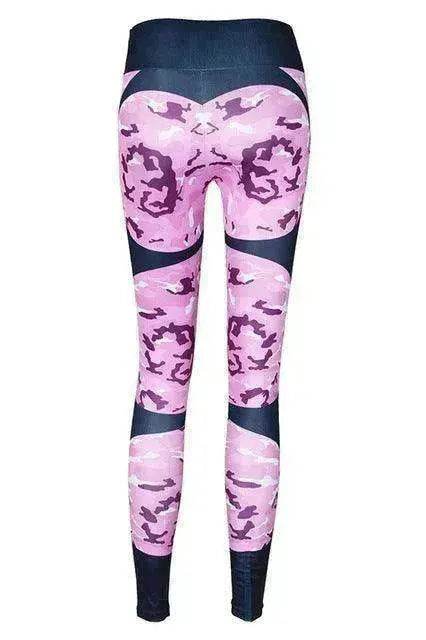 Print patchwork yoga leggings - EX-STOCK Canada