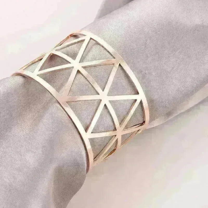 Prismatic Elegant Non-package Napkin Ring - EX-STOCK CANADA