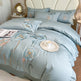 Pure Cotton Bed Sheet Duvet Cover Embroidered Long-staple Cotton Four-piece Set EX-STOCK Canada 