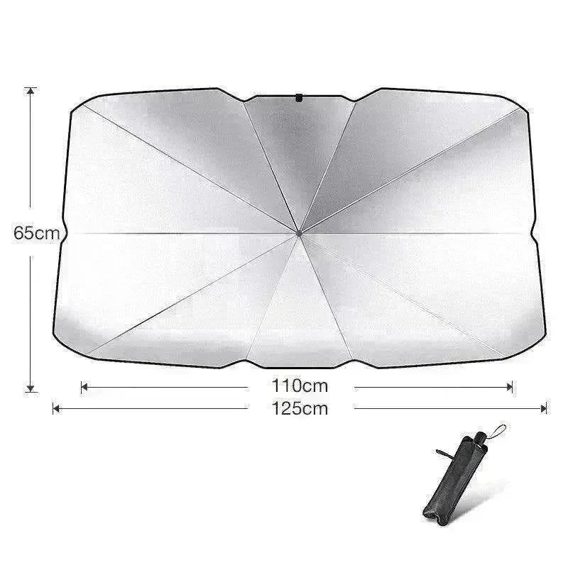 Quick deploy and practical foldable car sunshade - EX-STOCK CANADA