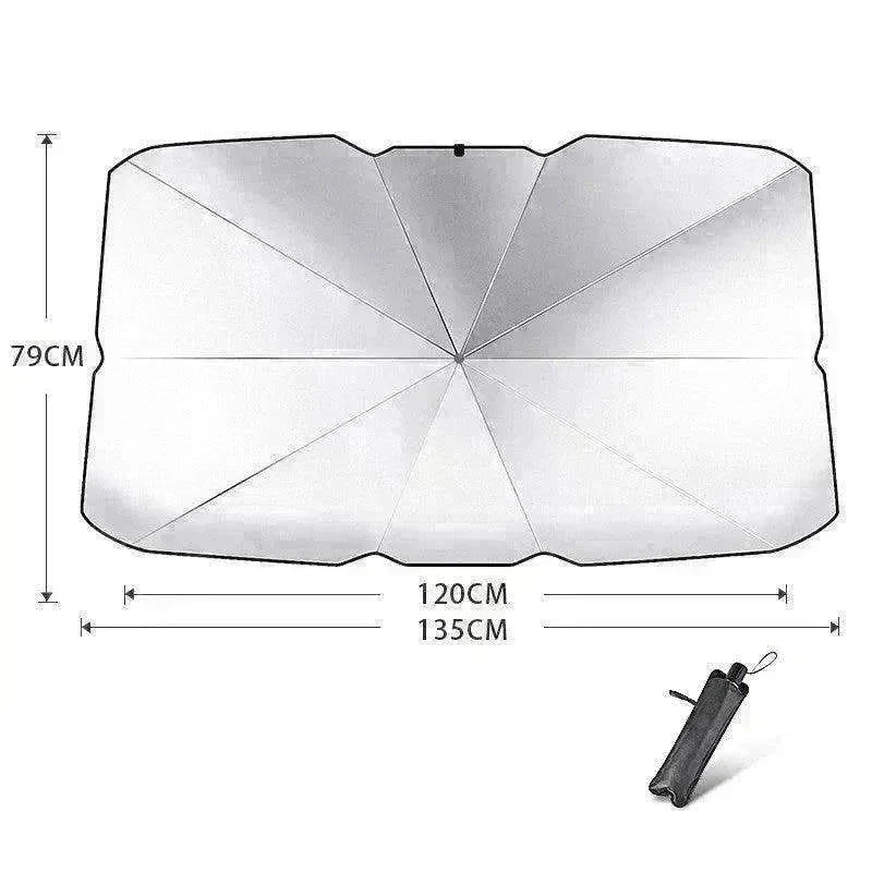 Quick deploy and practical foldable car sunshade - EX-STOCK CANADA