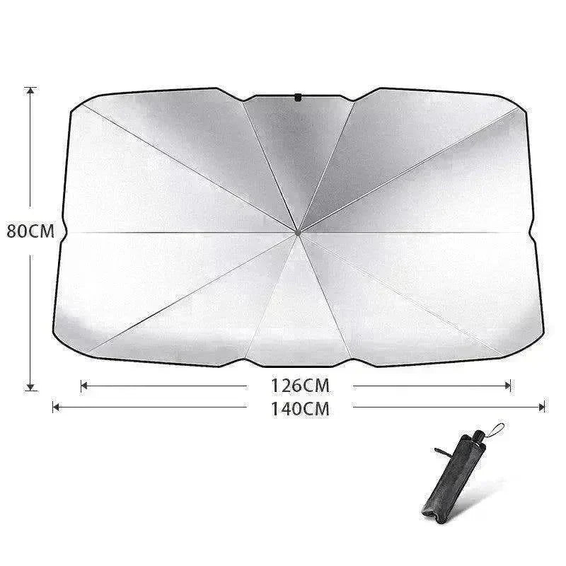 Quick deploy and practical foldable car sunshade - EX-STOCK CANADA