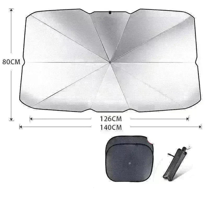 Quick deploy and practical foldable car sunshade - EX-STOCK CANADA