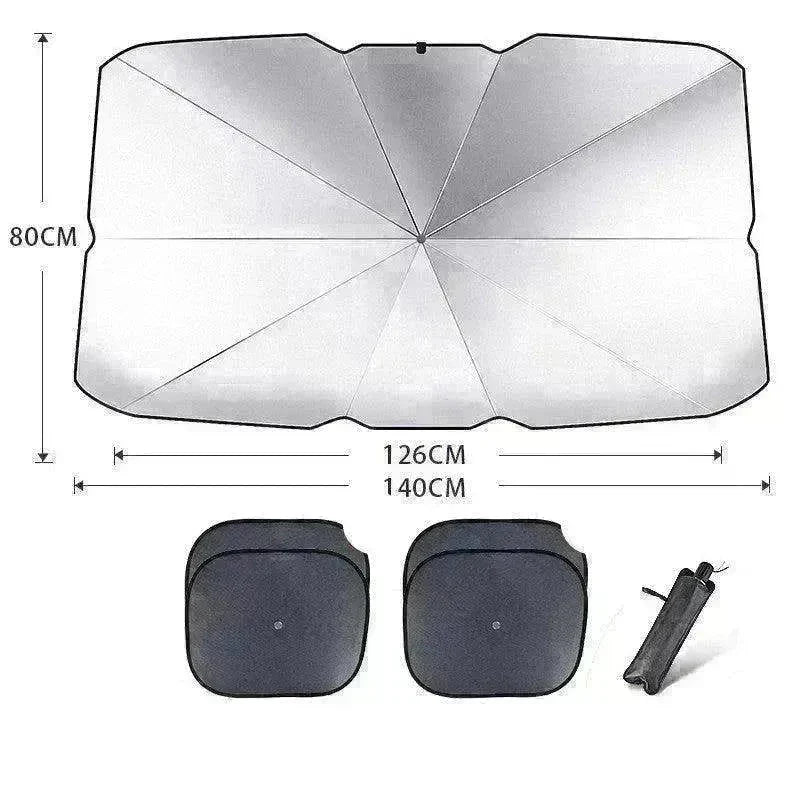 Quick deploy and practical foldable car sunshade - EX-STOCK CANADA