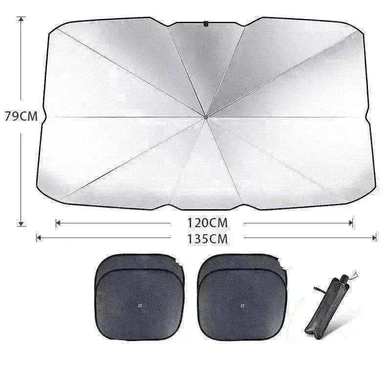 Quick deploy and practical foldable car sunshade - EX-STOCK CANADA