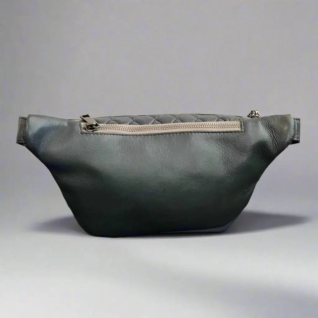 Sac Banane en Cuir d'Agneau Matelassé 