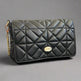 Quilted Soft Leather Crossbody Bag with Chain Strap | EX-STOCK Canada 