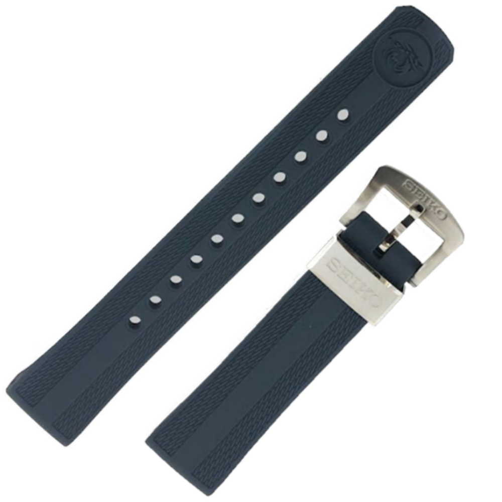 Bracelet en caoutchouc SEIKO Bleu OEM 20 mm | R03E012J0 