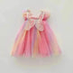 Rainbow Butterfly Wings Mesh Girl Dress - EX-STOCK Canada
