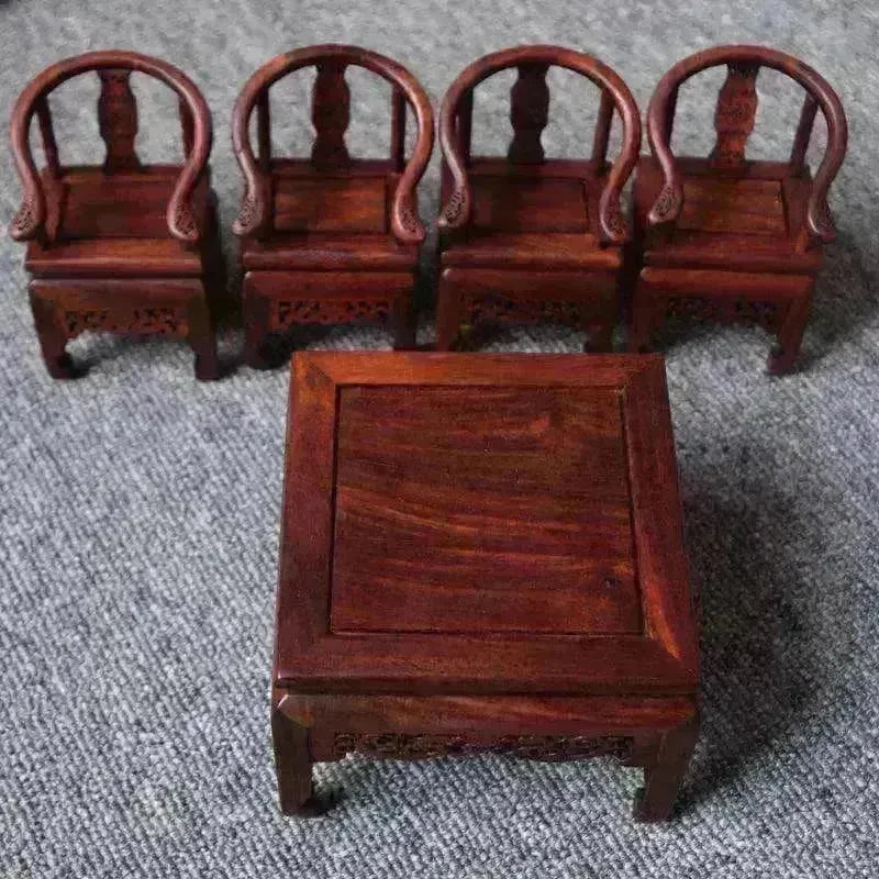 Red Rosewood Antique Creative Table And Chair Furniture Ornaments - EX-STOCK CANADA
