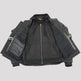 Milwaukee Leather Men's Crossover Scooter Jacket w/ Reflective Skulls & Full Sleeve Removable Hoodie 