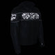 Milwaukee Leather Men's Crossover Scooter Jacket w/ Reflective Skulls & Full Sleeve Removable Hoodie 