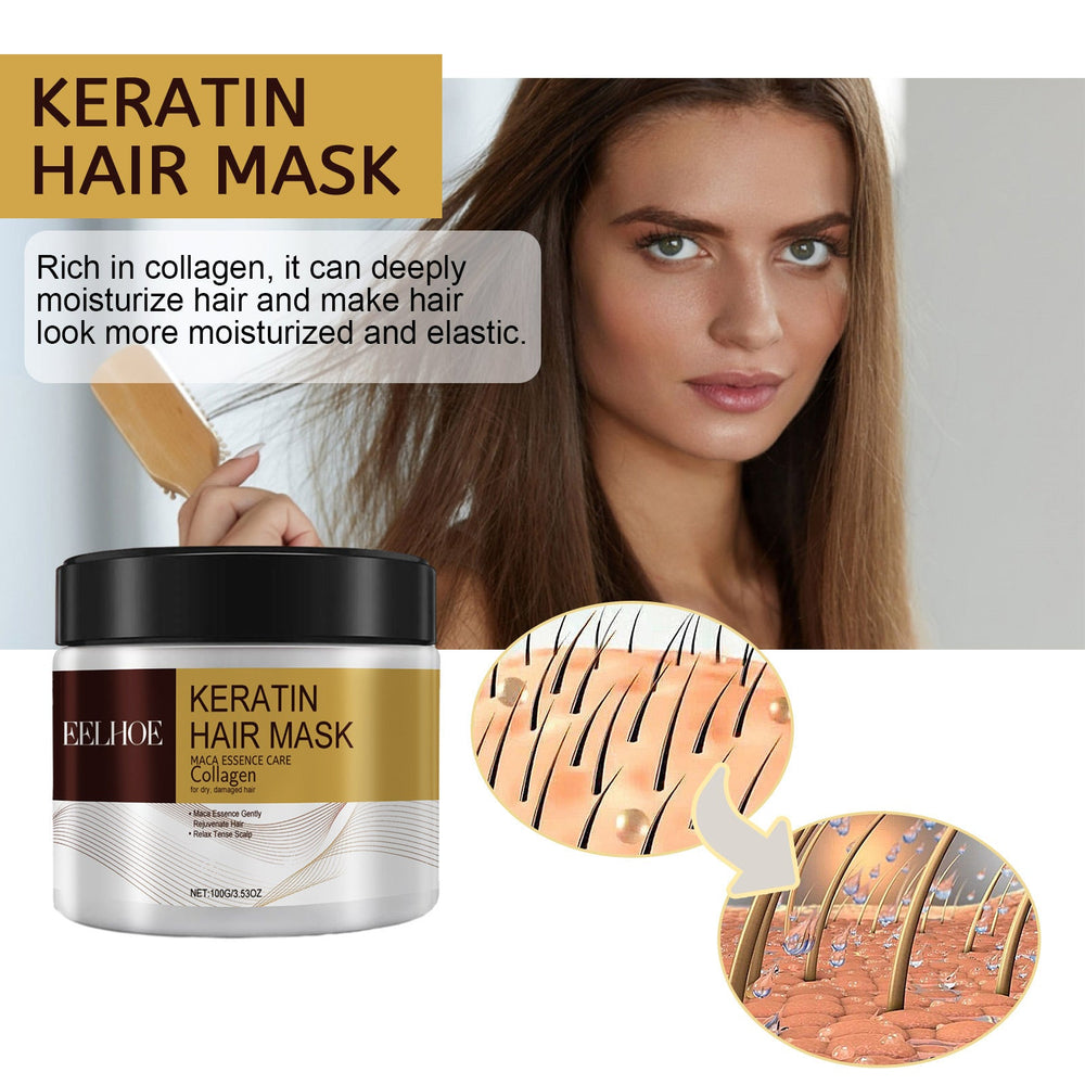Repair Moisturizing Hair Mask Deep Moisturizing Repair Damaged Hair Anti-drying Split Knot Anti-hair Loss EX-STOCK Canada 