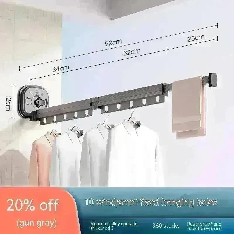 Retractable Aluminum Clothes Hanger - EX-STOCK CANADA