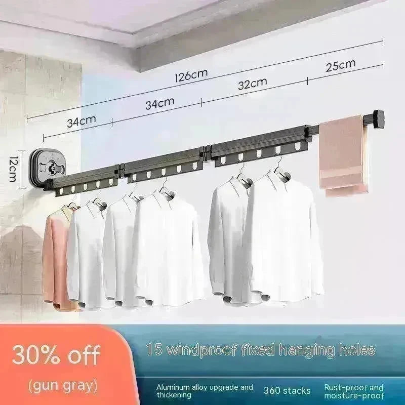 Retractable Aluminum Clothes Hanger - EX-STOCK CANADA