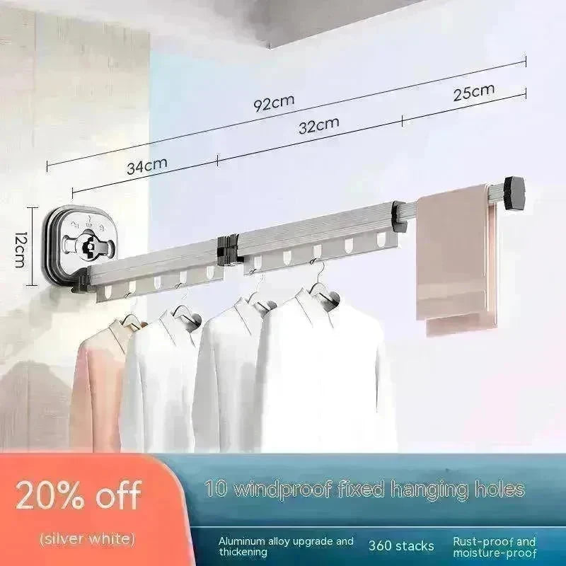 Retractable Aluminum Clothes Hanger - EX-STOCK CANADA