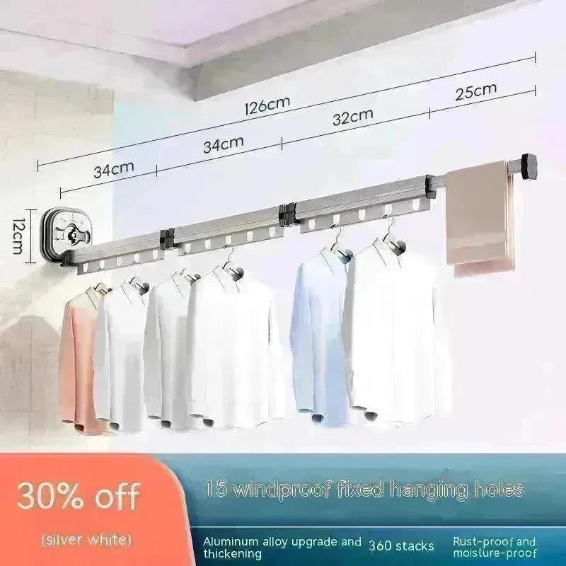 Retractable Aluminum Clothes Hanger - EX-STOCK CANADA