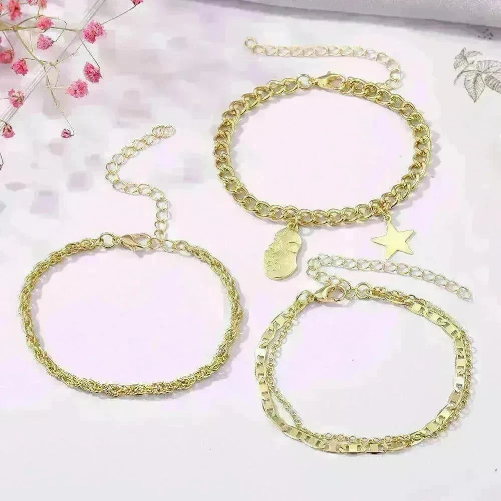 Retro Five-pointed Star Bracelet Four-piece Set - EX-STOCK CANADA