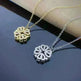 Retro Magnetic Folding Heart Shaped Four Leaf Clover Pendant Women Necklace - EX-STOCK CANADA