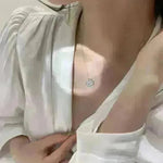 Retro Magnetic Folding Heart Shaped Four Leaf Clover Pendant Women Necklace - EX-STOCK CANADA