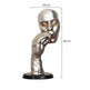 Retro Meditators Abstract Sculpture Man Smoking Cigar Face Statue. - EX-STOCK Canada