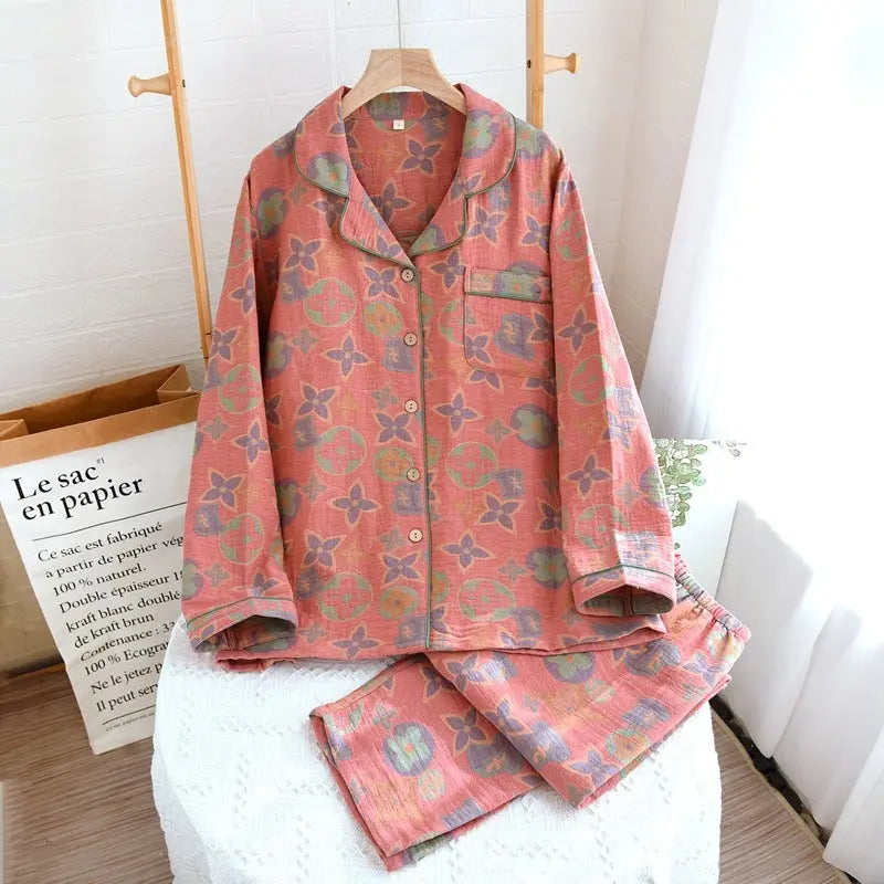 Retro New Pure Cotton Pajamas For Women - EX-STOCK Canada
