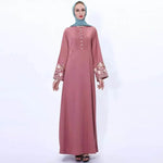 Retro slim Arab women's Embroidered Abaya dress - EX-STOCK Canada