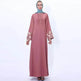 Retro slim Arab women's Embroidered Abaya dress - EX-STOCK Canada