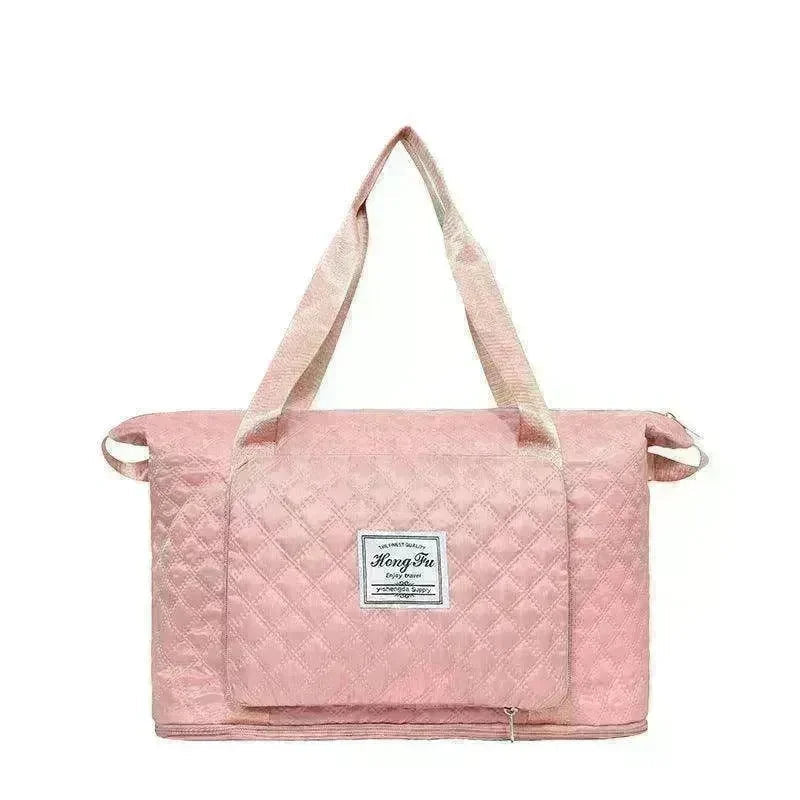 Rhombus Design Foldable Duffle: Large Capacity, Portable - EX-STOCK CANADA