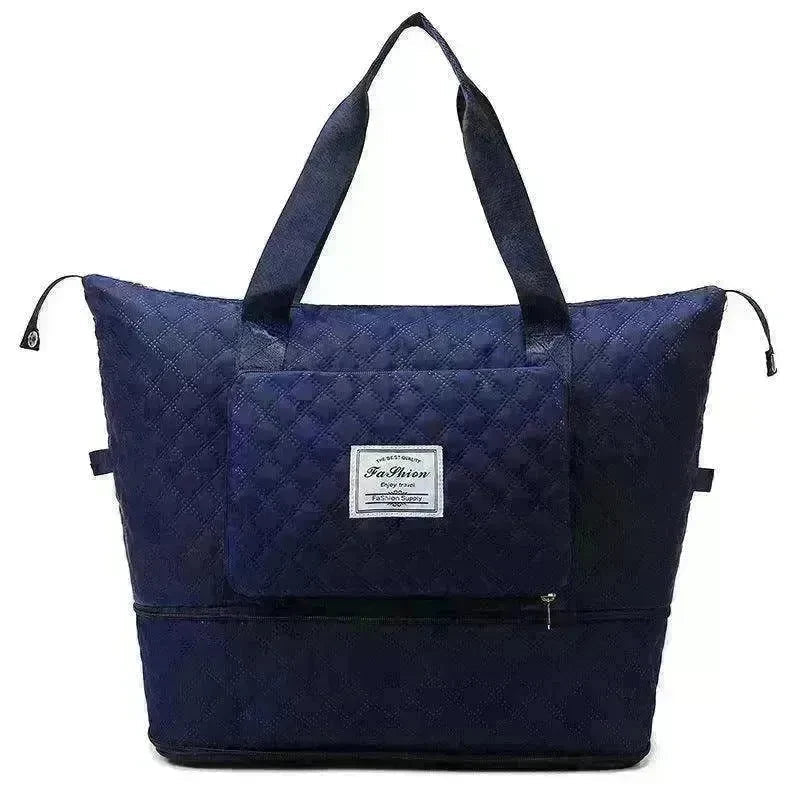 Rhombus Design Foldable Duffle: Large Capacity, Portable - EX-STOCK CANADA
