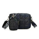 Rhombus Shoulder Bag + Wallet Set, Letter Print, Wide Strap - EX-STOCK CANADA