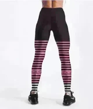 Rings Black Yoga Workout Leggings - EX-STOCK CANADA