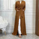 Round Edge Cardigan Sweater Arab Long Jacket - EX-STOCK Canada