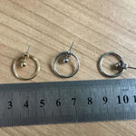 Round Metal Back Earrings EX-STOCK Canada 