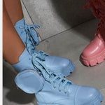 Round head female motorcycle riding boots EX-STOCK Canada 