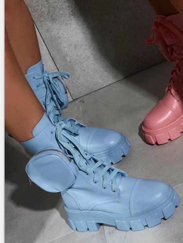 Round head female motorcycle riding boots EX-STOCK Canada 