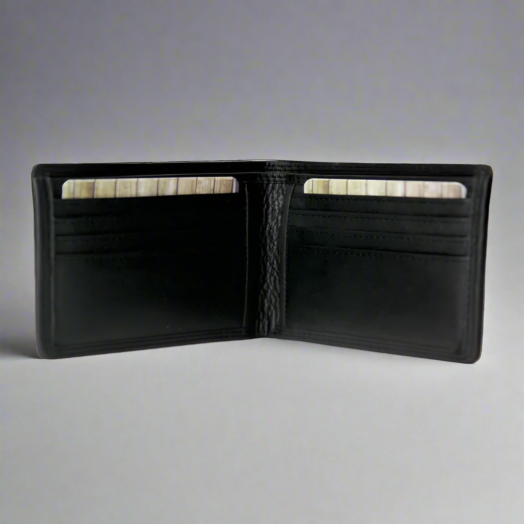 محفظة جلدية رجالية ثنائية الطي من Rugged EarthEX-STOCK Canada 