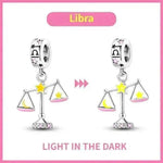 S925 Silver Colorful Luminous Twelve Constellation Pendant - EX-STOCK Canada