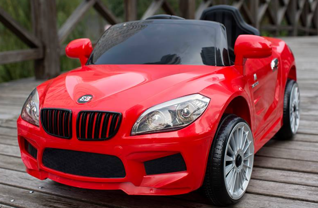 BMW Style 12V Kids Ride On Car with Remote Control with UPGRADED Leather Seat 
