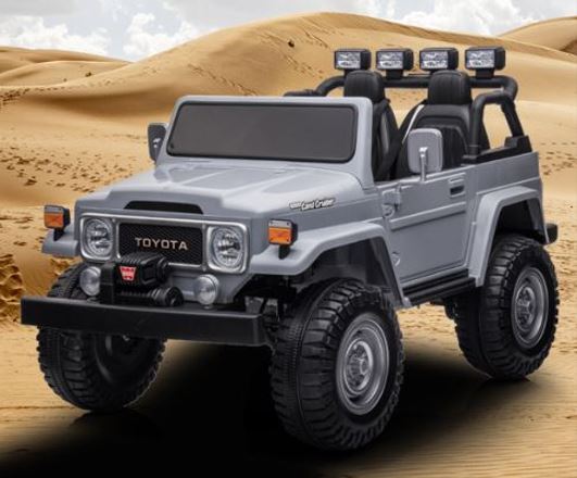 2026 24V Toyota FJ-40 4X4 2 Seater Kids Ride On Car with Remote Control DELUXE 