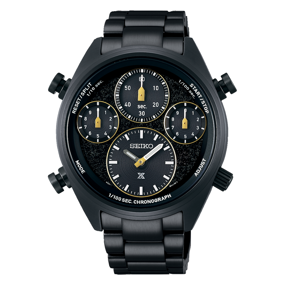 SEIKO Prospex Speedtimer Chronographe Solaire 1/100 Sec Édition Limitée Noir | SFJ007 