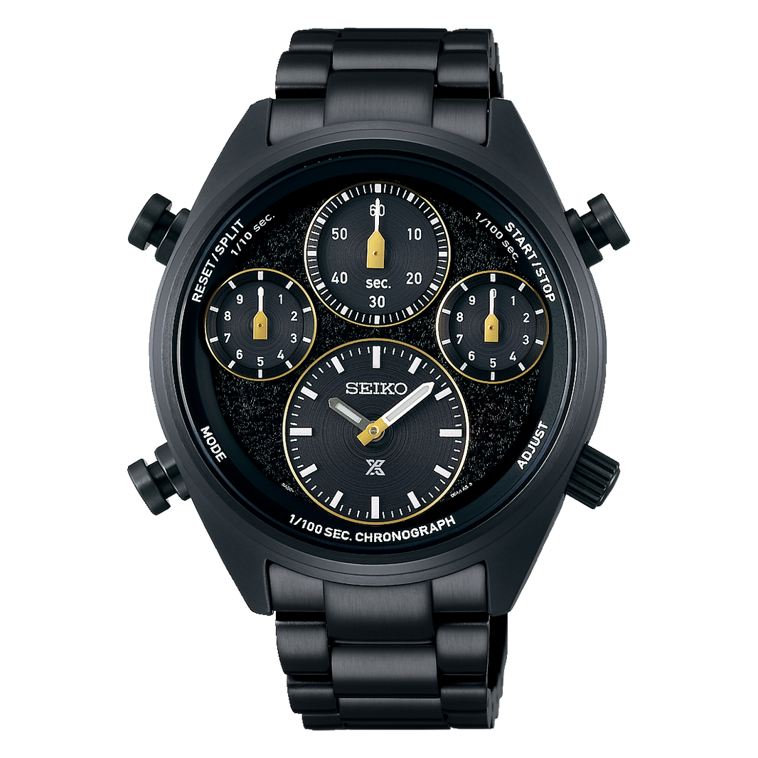 SEIKO Prospex Speedtimer Chronographe Solaire 1/100 Sec Édition Limitée Noir | SFJ007 