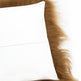 Housse de coussin rectangulaire en peau de mouton islandaise marronEX-STOCK Canada 