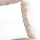 Housse de coussin carrée en peau de mouton islandaise taupeEX-STOCK Canada 