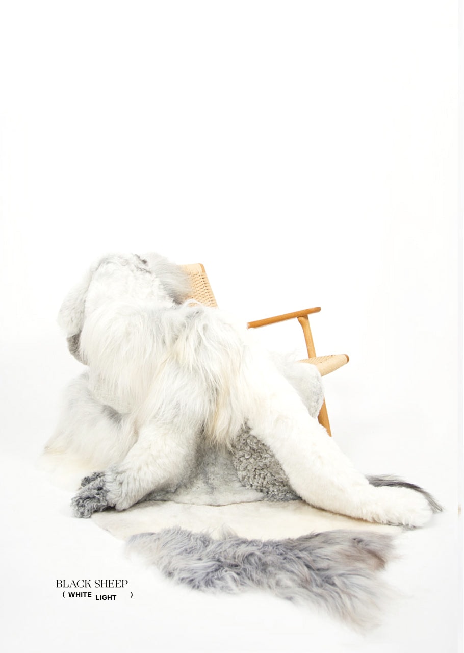 Grey Melange Sheepskin Rug EX-STOCK Canada 