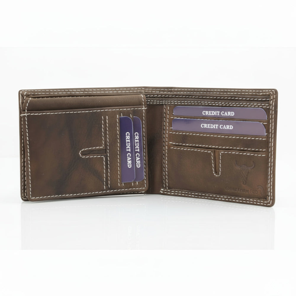 Cartera Bifold para Hombre con Solapa Superior y Sistema de Extracción de AceiteEX-STOCK Canada 
