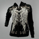 Women's Rhinestone Angel Wing Hoodie EX-STOCK Canada 