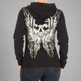 Women's Rhinestone Skull Wing Hoodie EX-STOCK Canada 